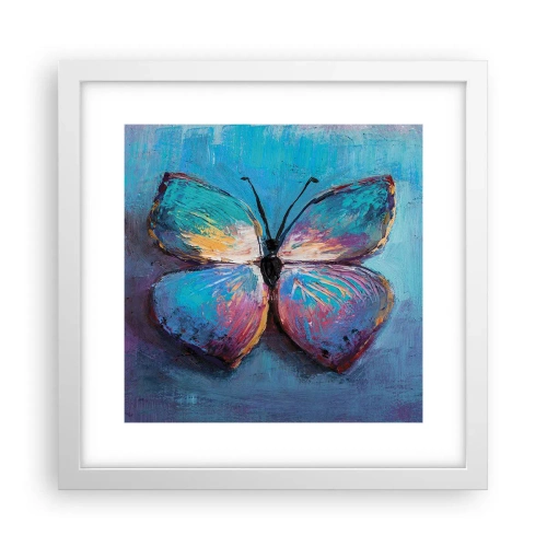 Plakat i hvid ramme - I sin fulde pragt - 30x30 cm