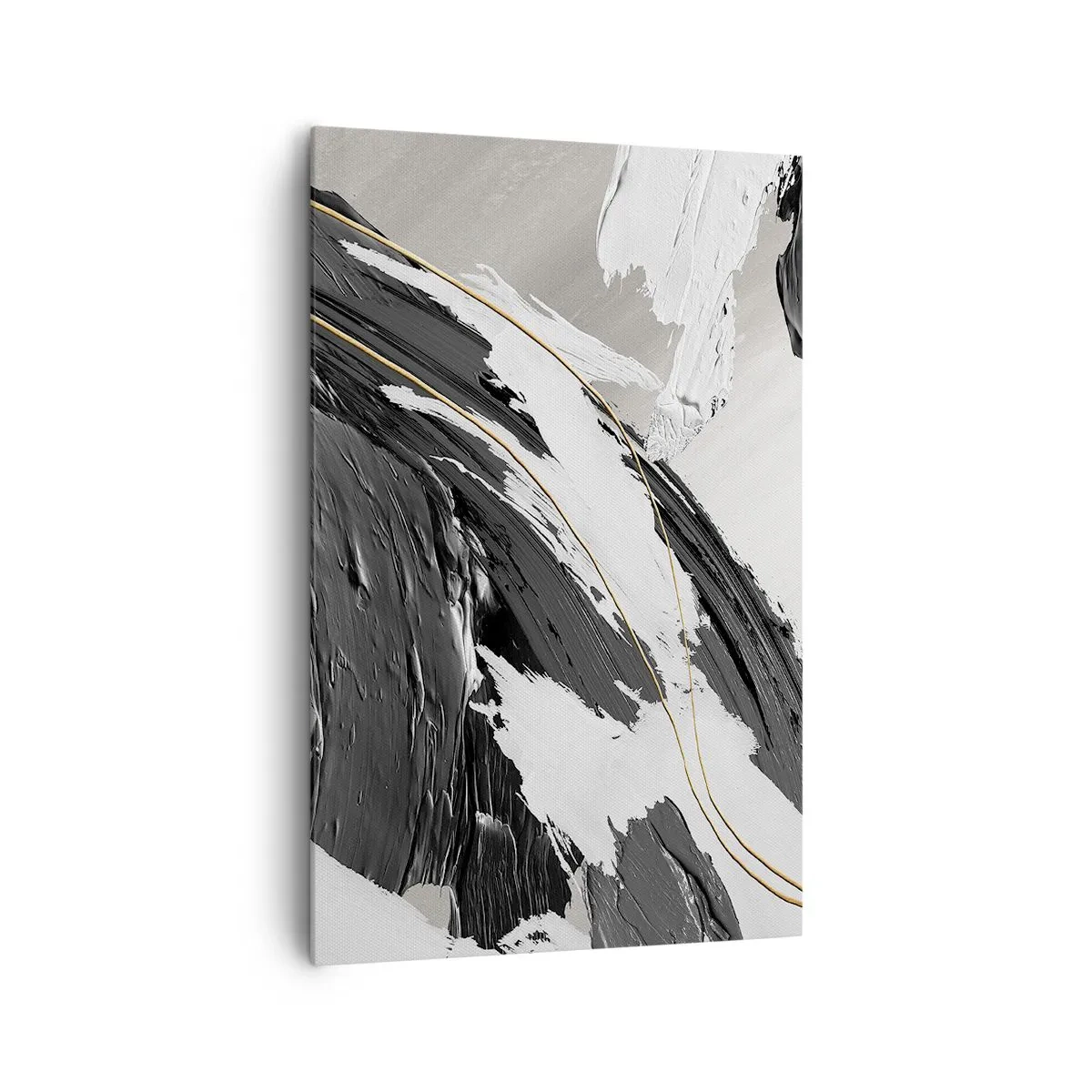 Lærredstryk - Billede på lærred - Abstraktion med flair - 80x120 cm