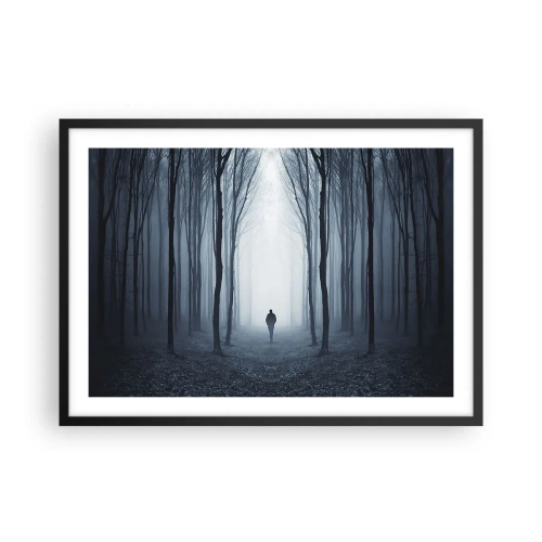 Plakat i sort ramme - Og alt sammen ganske enkelt - 70x50 cm