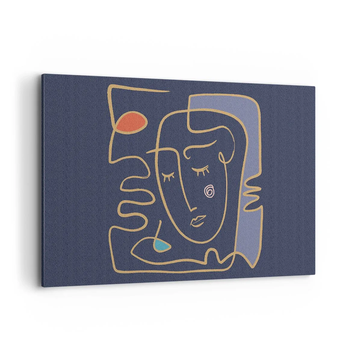 Lærredstryk - Billede på lærred - I drømmerier - 120x80 cm