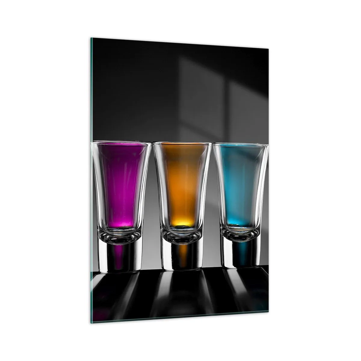 Billede på glas - Glædens farver - 50x70 cm
