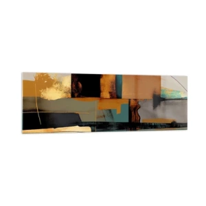 Billede på glas - Abstraktion - lys og skygge - 160x50 cm