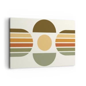 Lærredstryk - Billede på lærred - I jordfarver - 120x80 cm