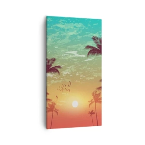 Lærredstryk - Billede på lærred - Tropisk klima - 55x100 cm