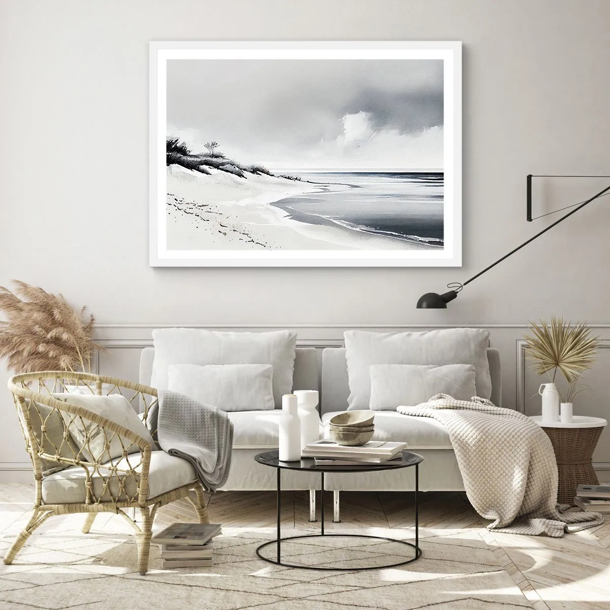 Plakat i hvid ramme - Altid sammen - 91x61 cm