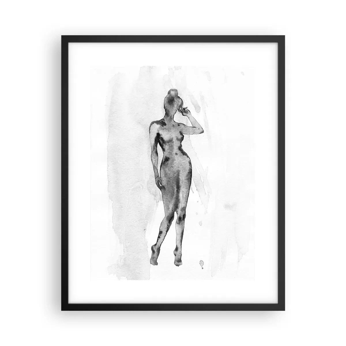 Plakat i sort ramme - En undersøgelse af idealet om kvindelighed - 40x50 cm