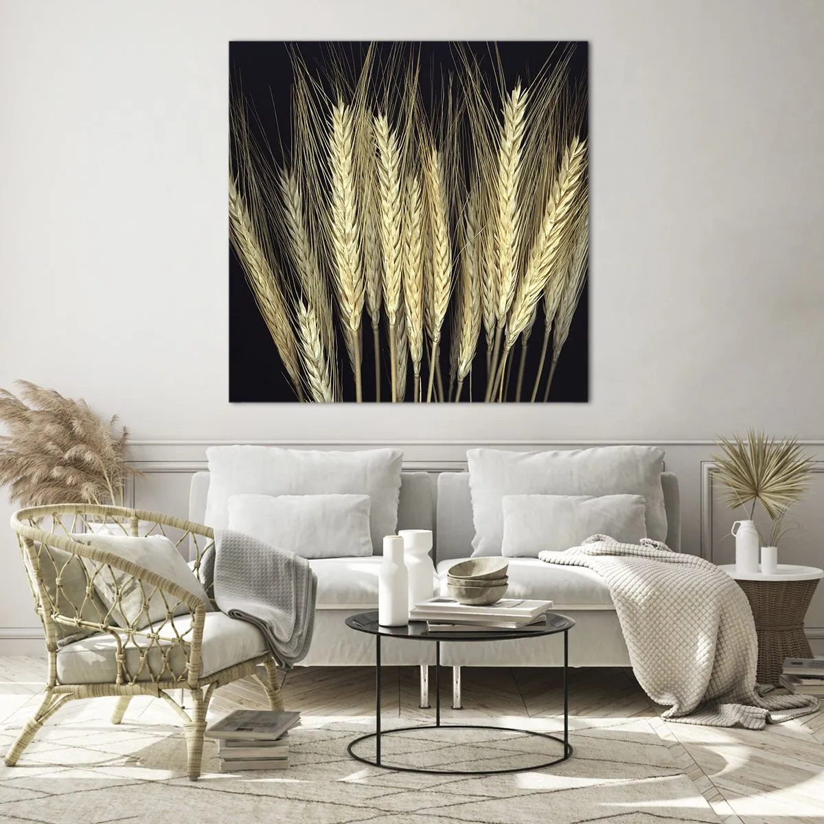 Billede på glas - Rustik magi - 40x40 cm