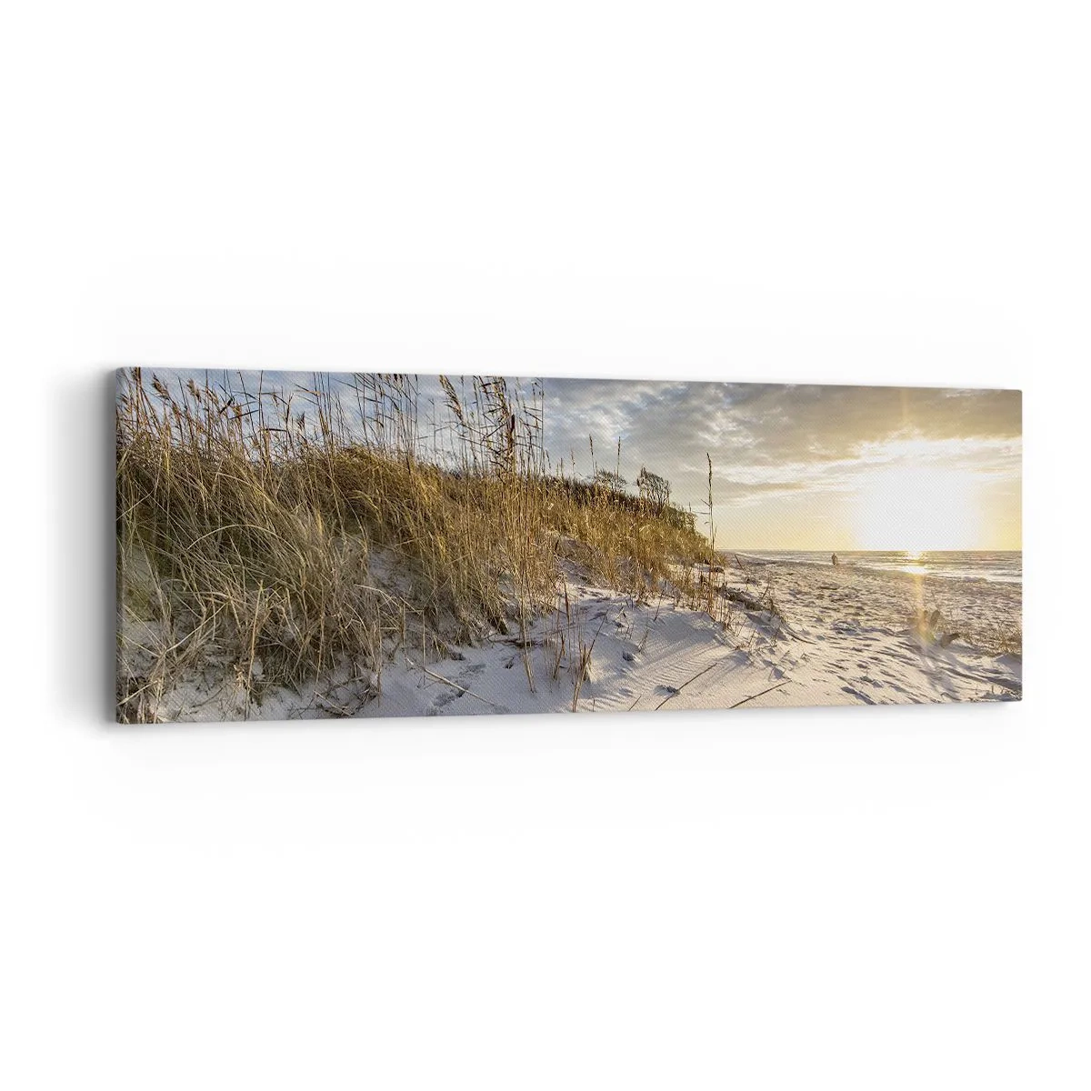 Lærredstryk - Billede på lærred - Indbydelse til en vandretur - 90x30 cm