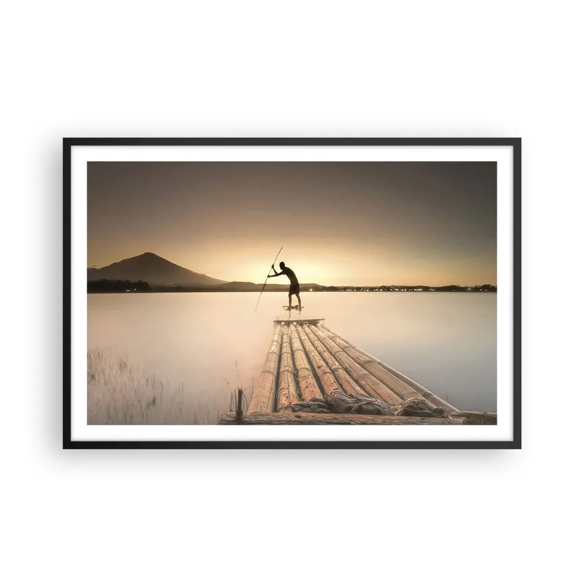 Plakat i sort ramme - Før du hviler - 91x61 cm