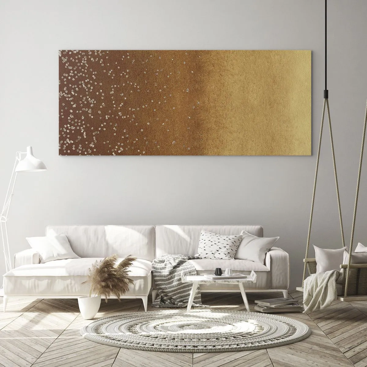Billede på glas - Lysets fødsel - 100x40 cm