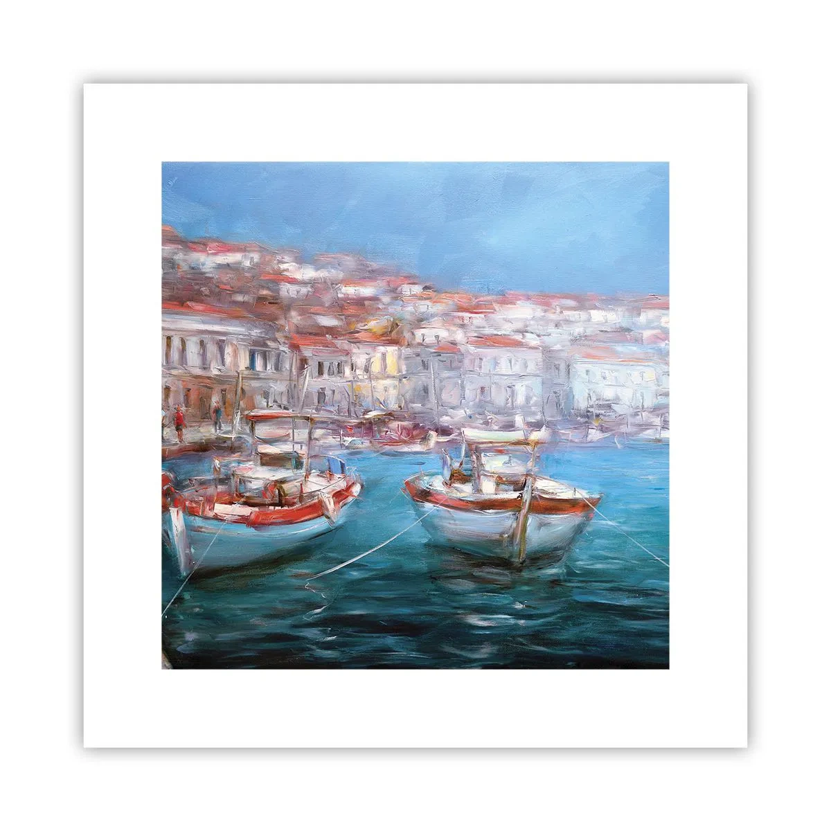 Plakat - Italiensk bugt - 30x30 cm