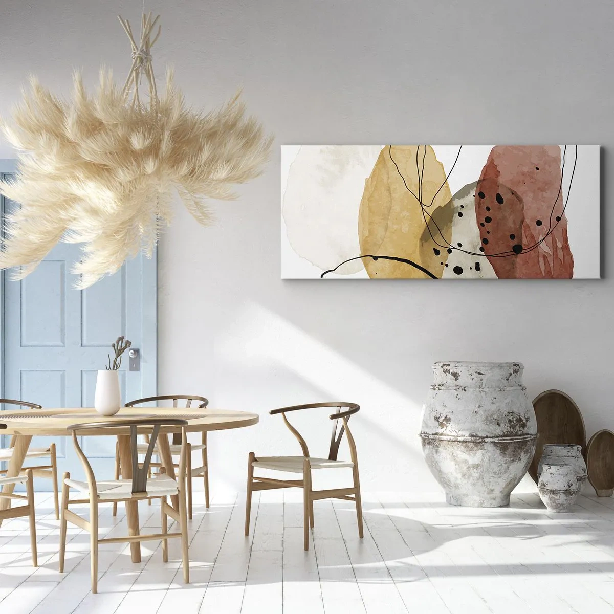 Lærredstryk - Billede på lærred - Som lys, klar luft - 100x40 cm