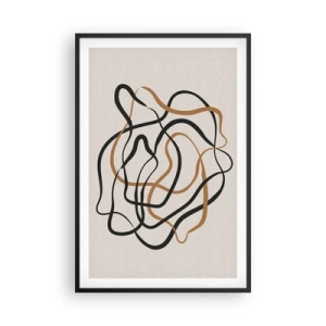 Plakat i sort ramme - Alt er gået galt - 61x91 cm