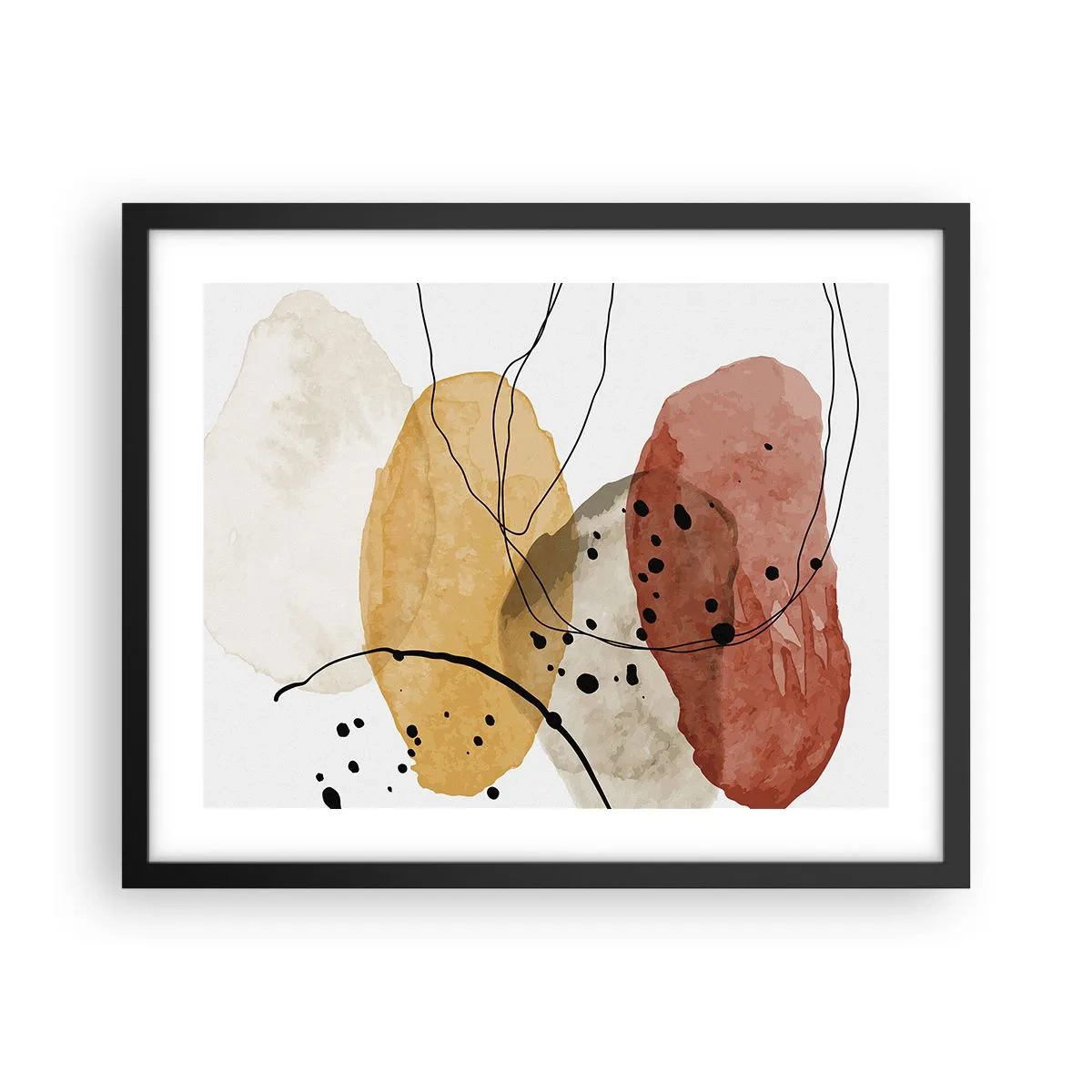 Plakat i sort ramme - Som lys, klar luft - 50x40 cm