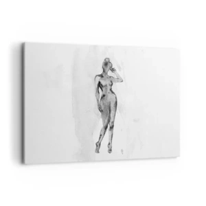 Lærredstryk - Billede på lærred - En undersøgelse af idealet om kvindelighed - 100x70 cm