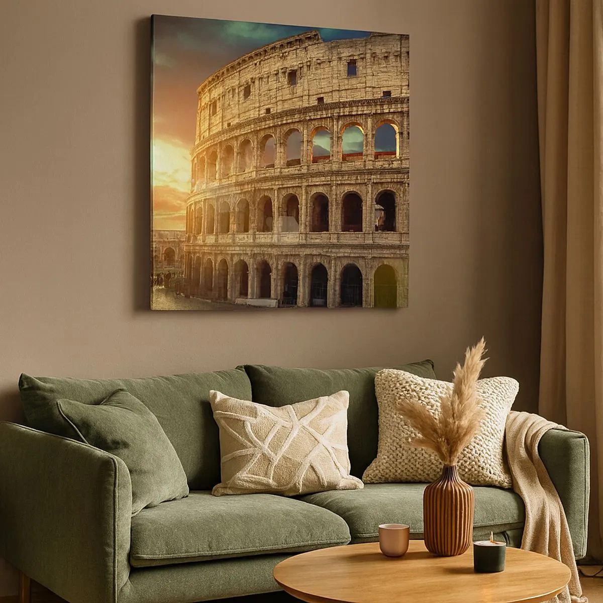 Lærredstryk - Billede på lærred - Kolossalt indtryk - 30x30 cm