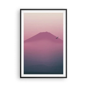 Plakat i sort ramme - Vandrer over skyerne - 61x91 cm