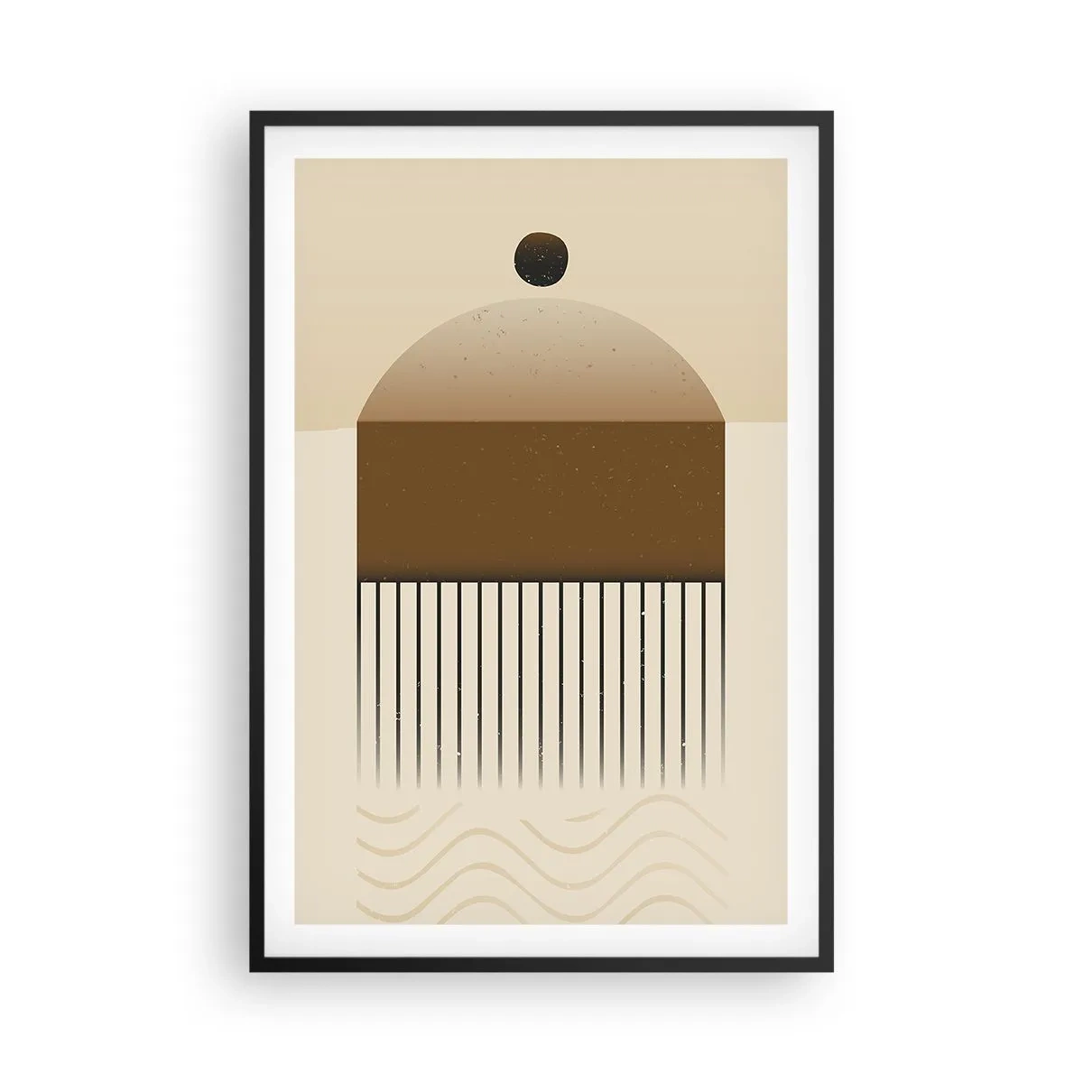 Plakat i sort ramme - Forskellige stater - 61x91 cm