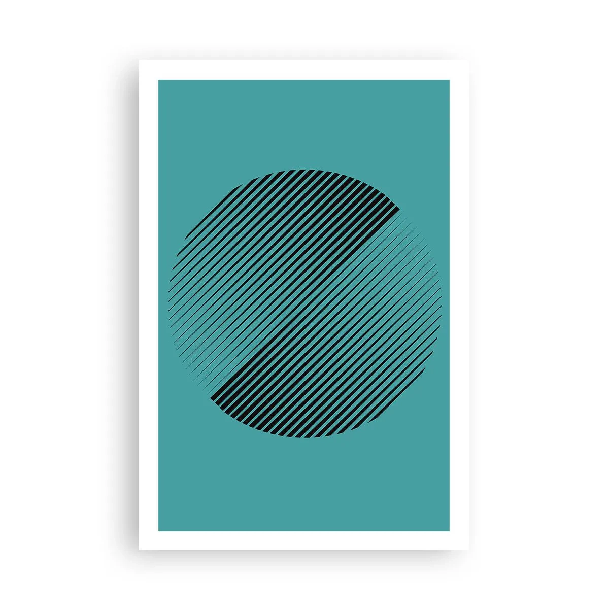 Plakat - Cirklen - en geometrisk variation - 61x91 cm