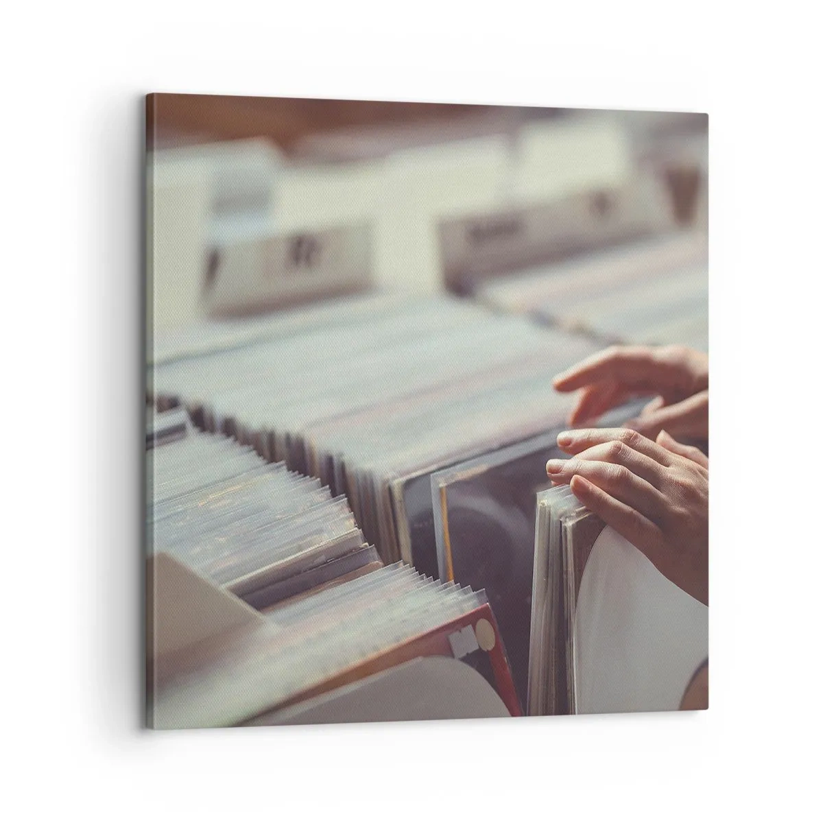 Lærredstryk - Billede på lærred - På jagt efter følelser - 60x60 cm