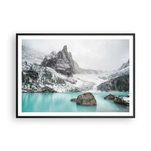 Plakat i sort ramme - På vagt - 100x70 cm