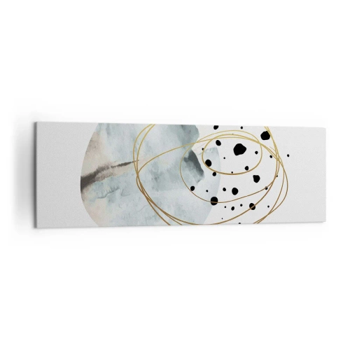 Lærredstryk - Billede på lærred - I rummets favntag - 160x50 cm