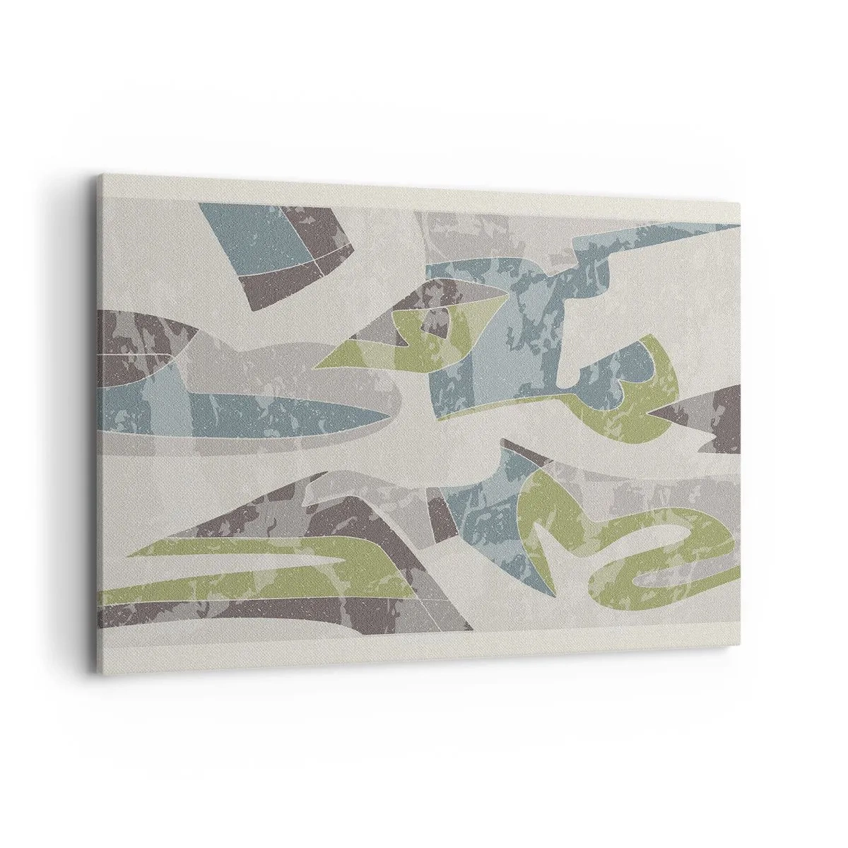 Lærredstryk - Billede på lærred - Komposition bag glas - 100x70 cm