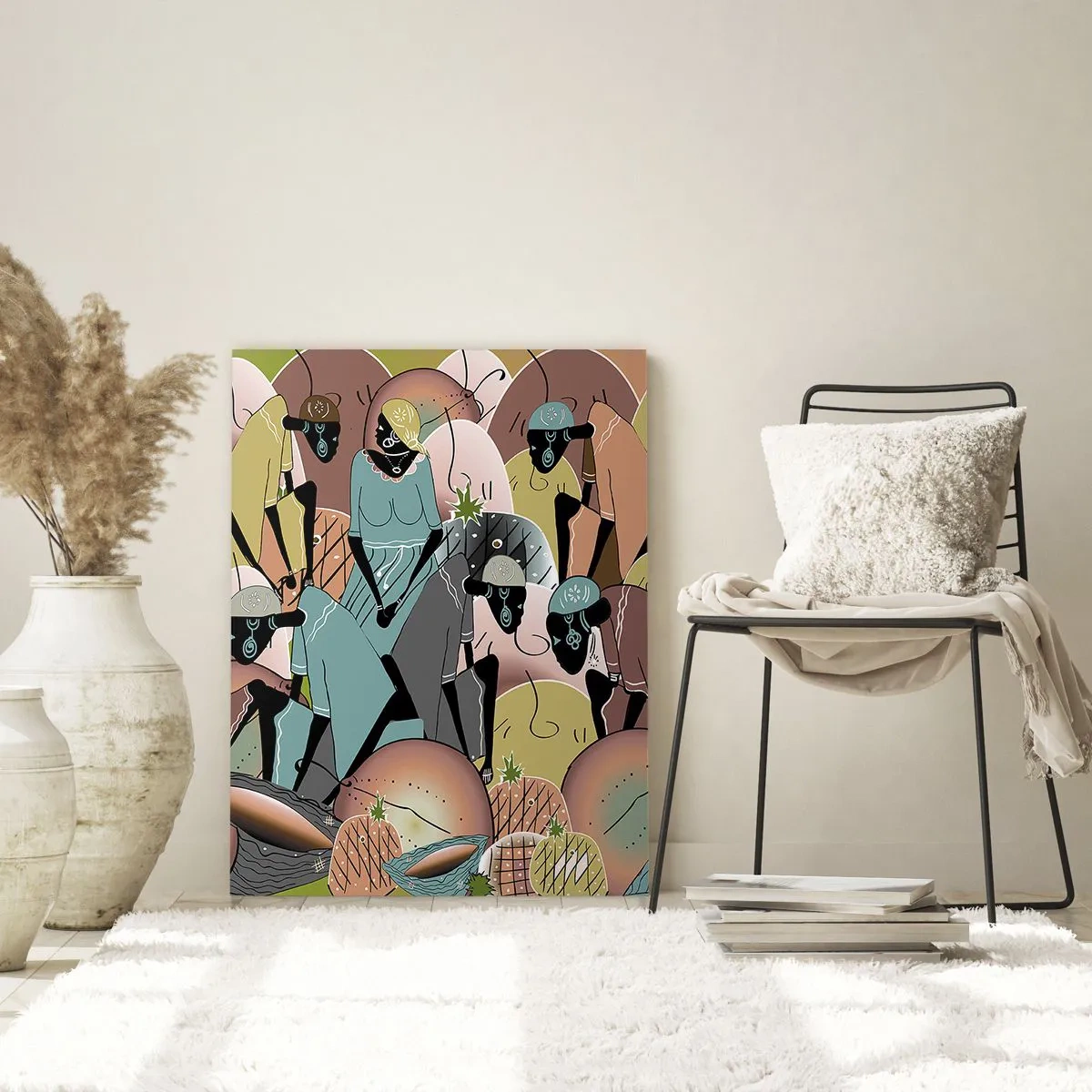 Billede på glas - Den store fejring er på vej - 50x70 cm