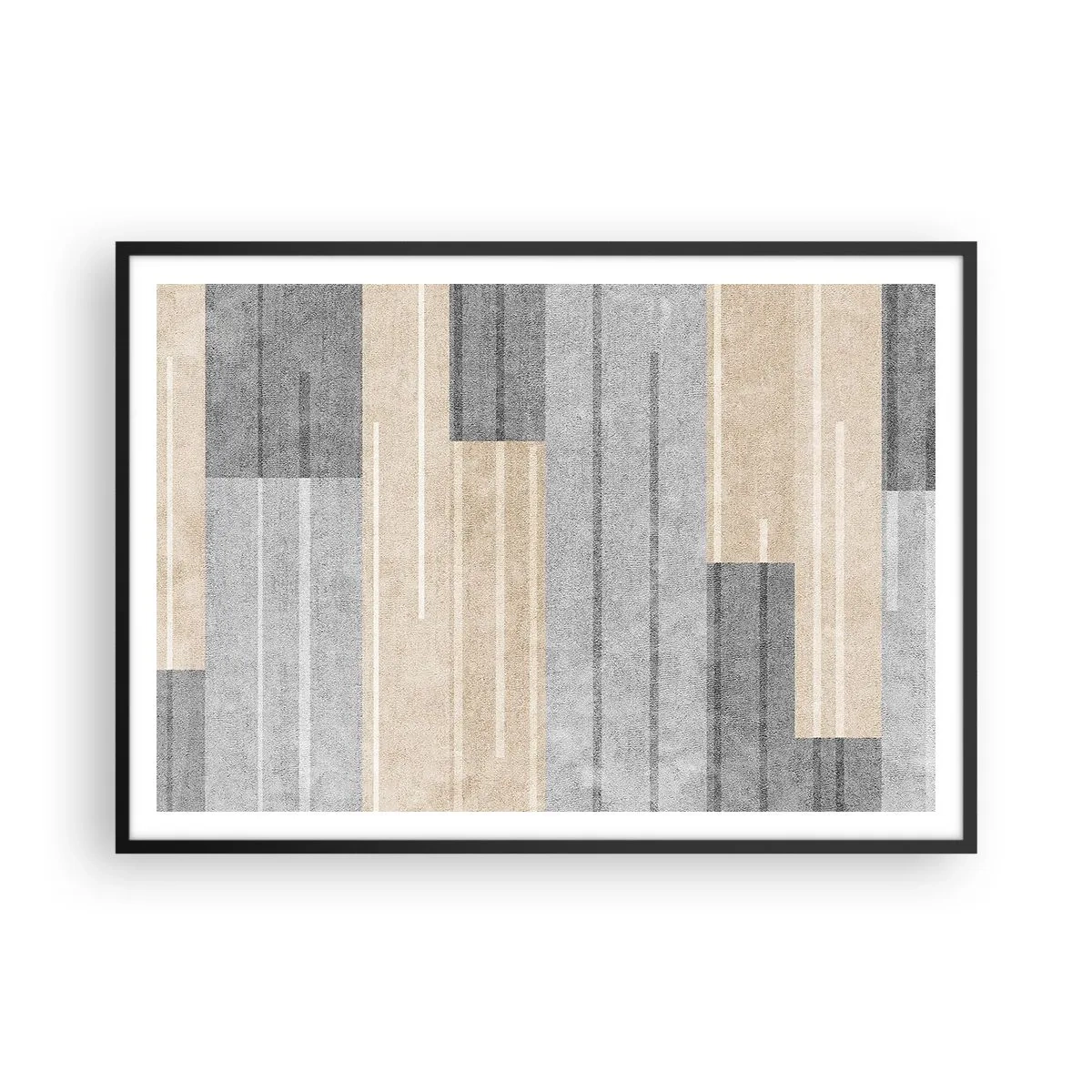 Plakat i sort ramme - Komposition: hold den lodret - 100x70 cm