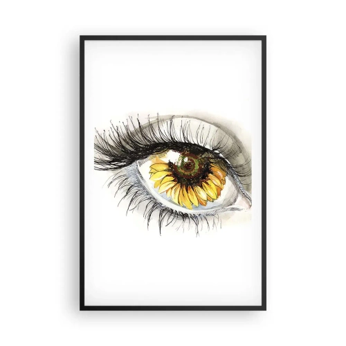 Plakat i sort ramme - Et look lige så varmt som sommeren - 61x91 cm