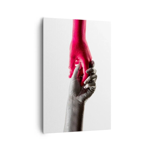 Lærredstryk - Billede på lærred - Sammen, om end forskellige - 80x120 cm