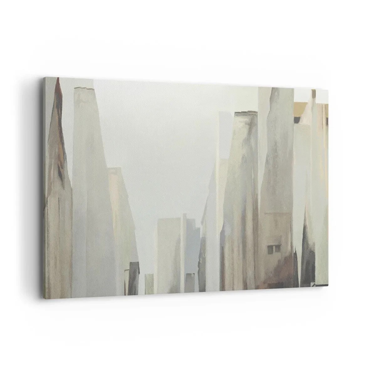 Lærredstryk - Billede på lærred - En drøm om byen - 120x80 cm