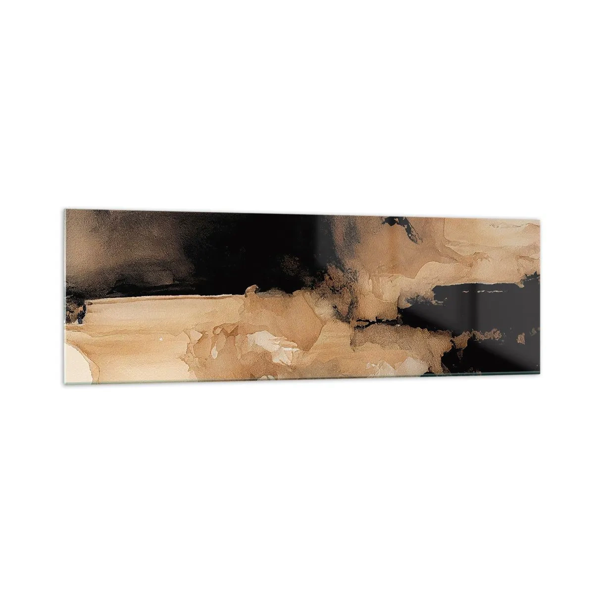Billede på glas - En spændende abstraktion - 160x50 cm