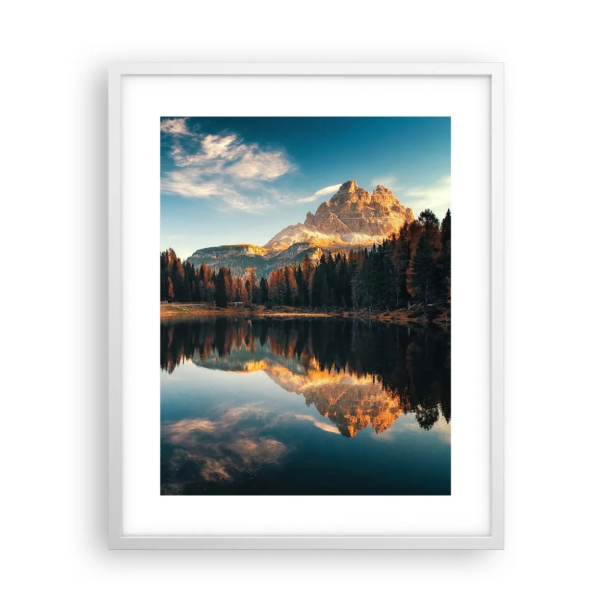 Plakat i hvid ramme - Dobbelt landskab - 40x50 cm