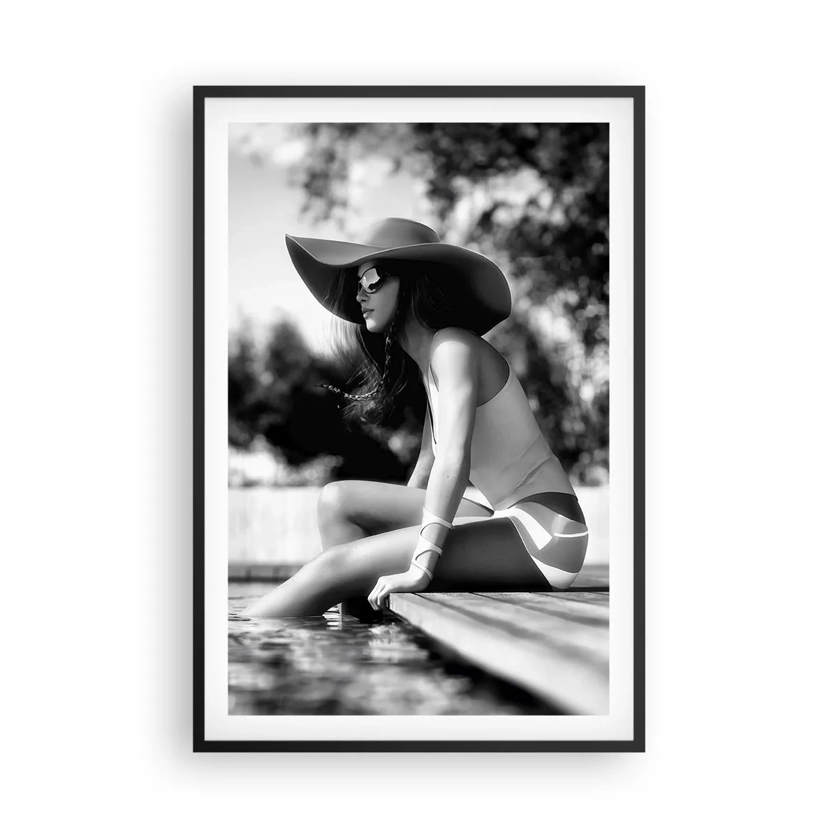 Plakat i sort ramme - Sommerdrøm - 61x91 cm