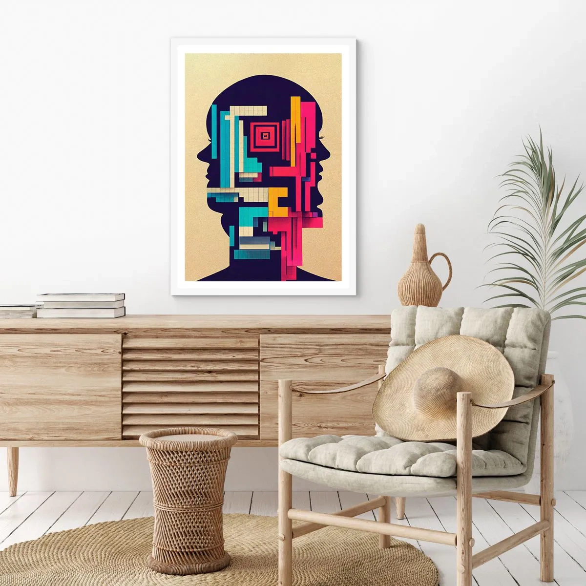 Plakat i hvid ramme - Nye slips - 70x100 cm