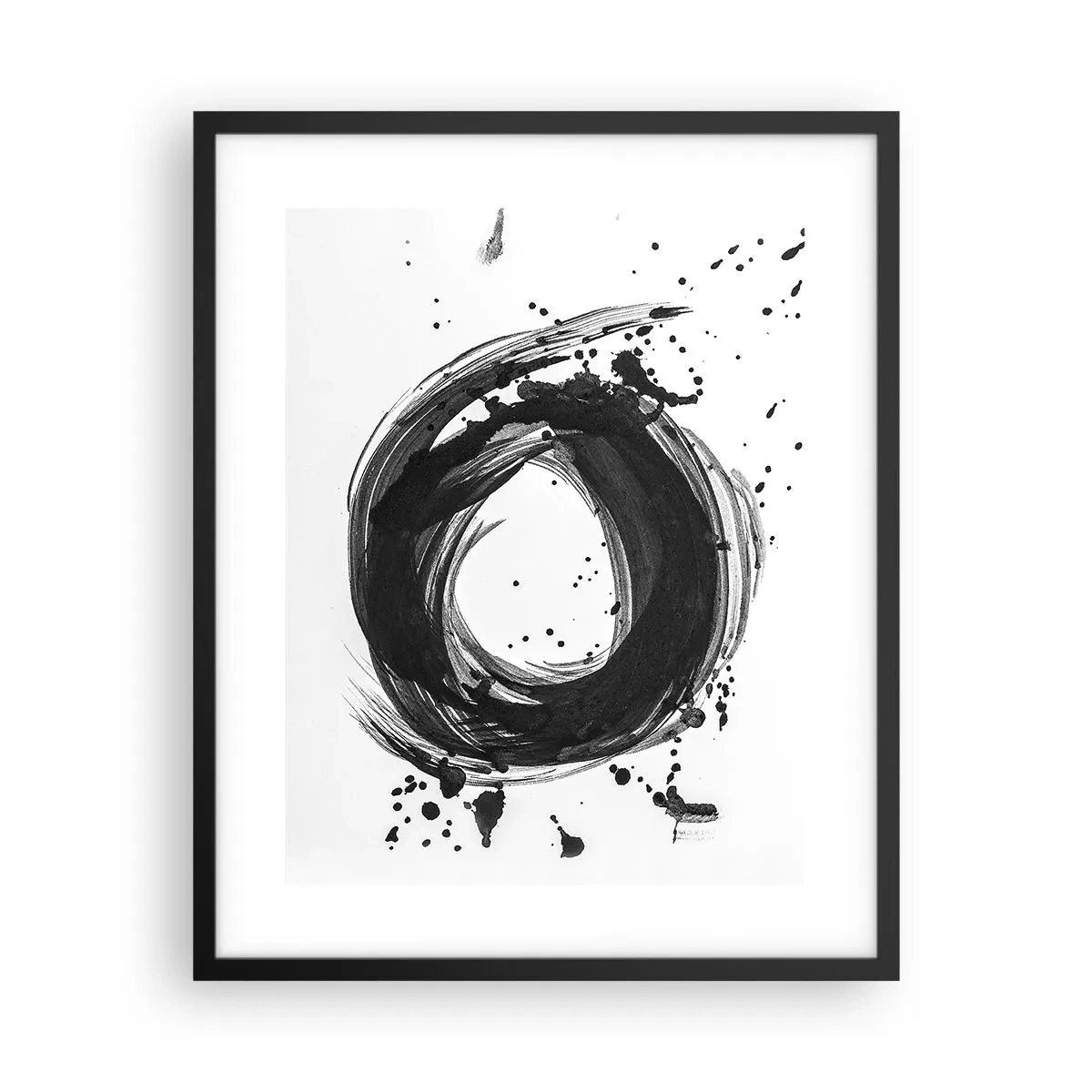 Plakat i sort ramme - Skabelsens hvirvelstrøm - 40x50 cm