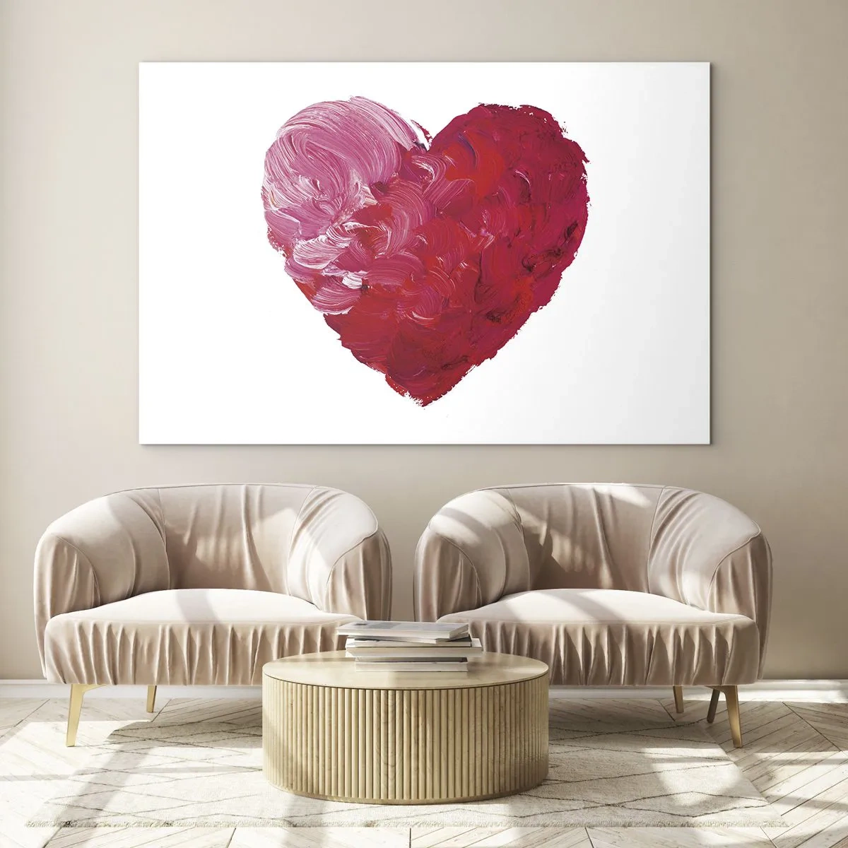 Billede på glas - All you need is love - 100x70 cm