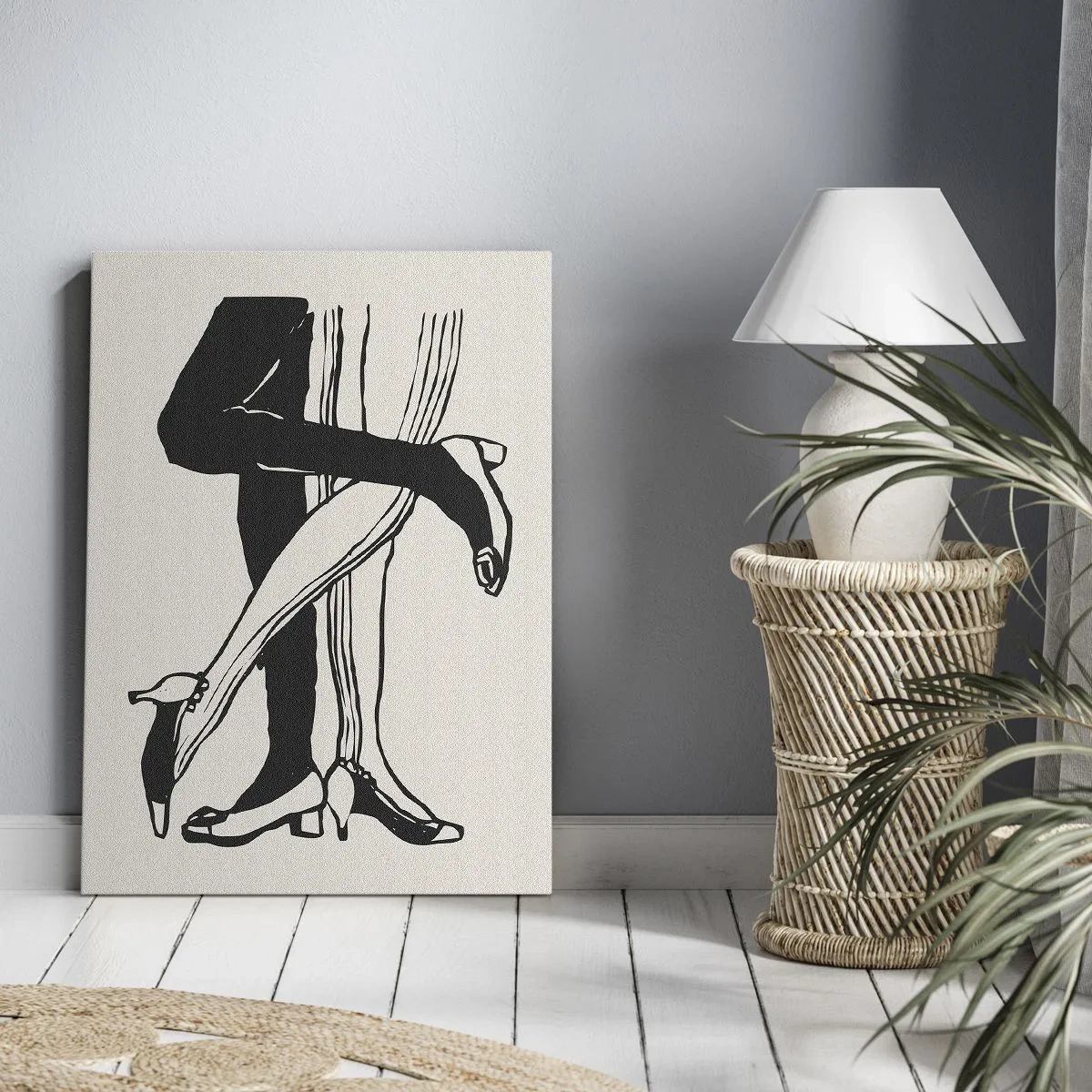 Lærredstryk - Billede på lærred - En feminin egenskab - 80x120 cm