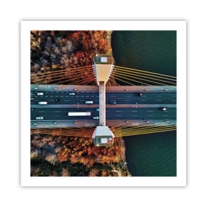 Plakat - Bag vandet, bag skovene - 60x60 cm