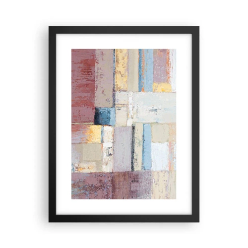 Plakat i sort ramme - Geometriens ro - 30x40 cm