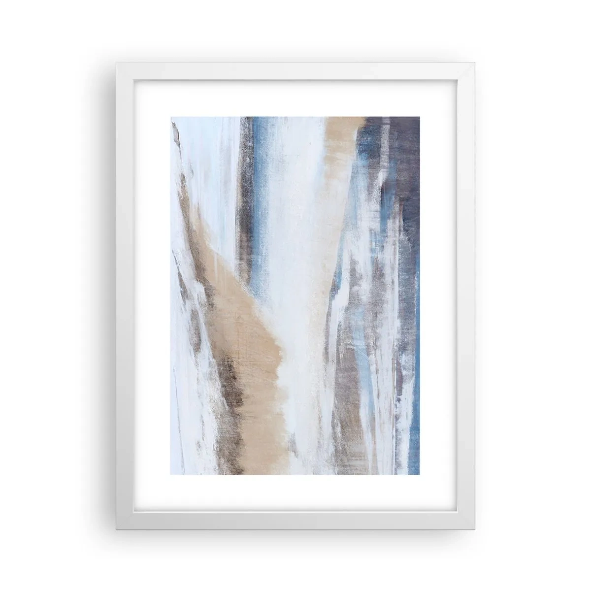Plakat i hvid ramme - Vinterkomposition - 30x40 cm