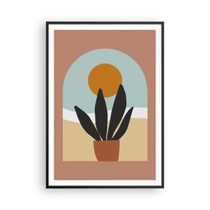 Plakat i sort ramme - Små glæder - 70x100 cm