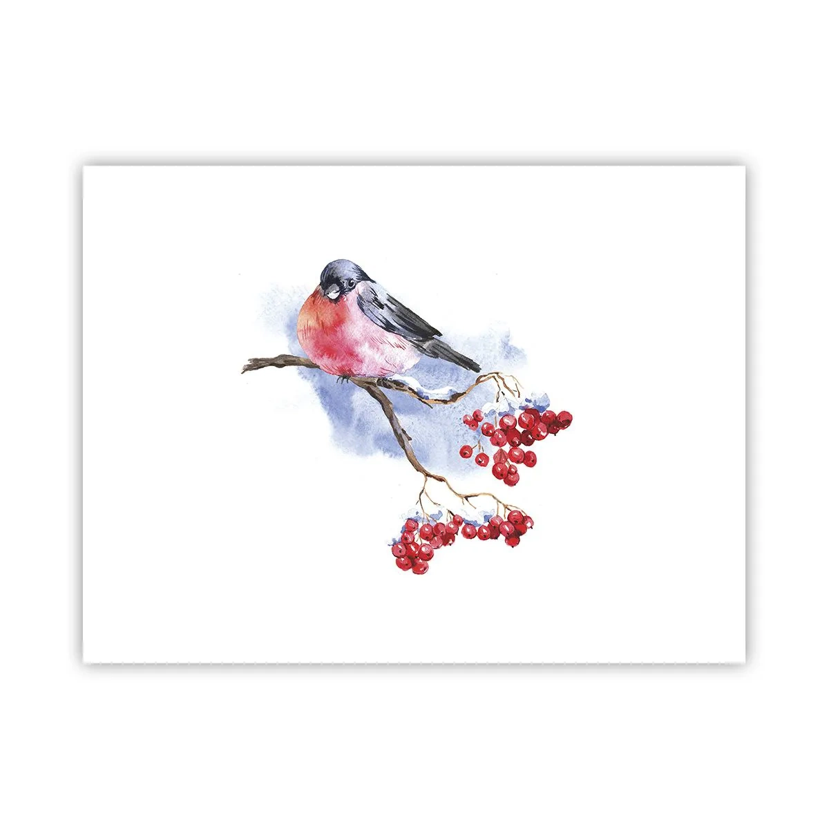 Plakat - Vinter i farver - 40x30 cm