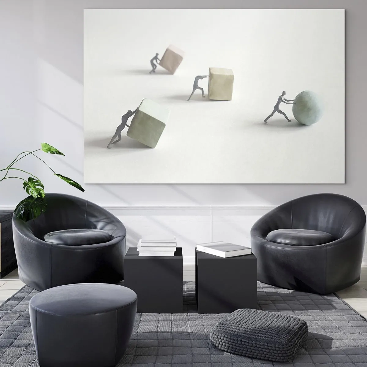 Billede på glas - Selve livet - 120x80 cm