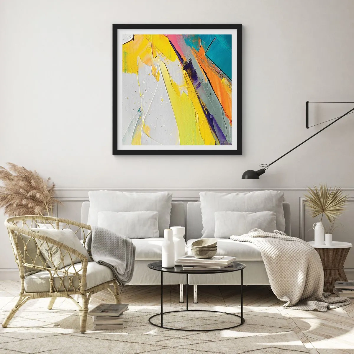 Plakat i sort ramme - Lysets anatomi - 50x50 cm