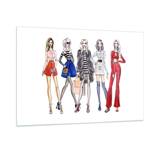 Billede på glas - Every week Fashion Week - 120x80 cm
