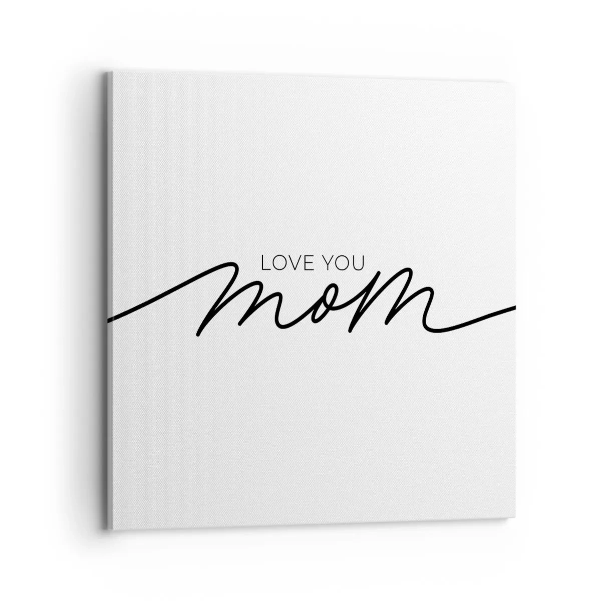 Lærredstryk - Billede på lærred - Stor følelse - 70x70 cm