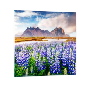 Billede på glas - Styrke og strenghed ved siden af blidhed - 40x40 cm