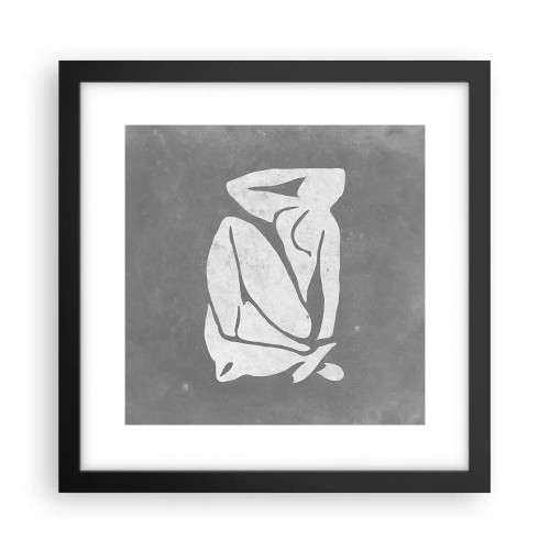Plakat i sort ramme - I drømmerier - 30x30 cm